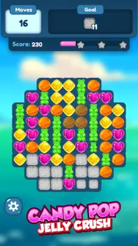 Cake Pop Jelly Crush : Puzzle Game Screen Shot 1