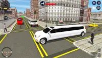 Car driving limousine car game Screen Shot 3