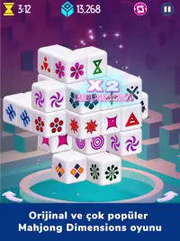 Mahjongg Dimensions - 3D Bulmaca Oyunu Screen Shot 7