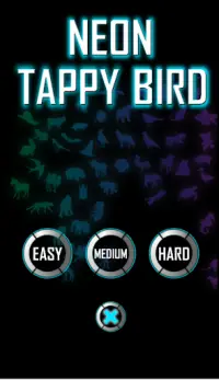 Neon Tappy Bird - One Tap Game - Flying Bird Screen Shot 4