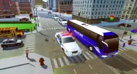La policía la conducción del autobús Sim 2018 Screen Shot 9