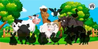 Puzzles pour enfants, nourrir les animaux, anglais Screen Shot 12
