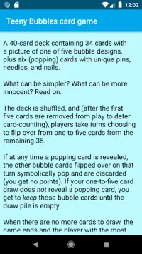 Teeny Bubbles card game (Ad-supported) Screen Shot 7