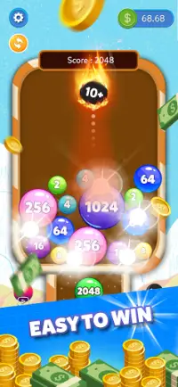 Lucky Ball: Drop 2048 and Win Reward Screen Shot 2