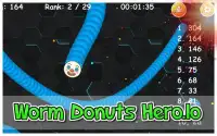 Worm Eats Donuts Hero- Snake Slither Hero Zone Screen Shot 4
