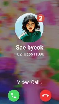 Chat With Sae Byeok & Video Call Simulation Screen Shot 4