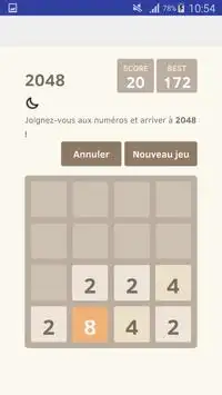 JEUX 2048 Screen Shot 2