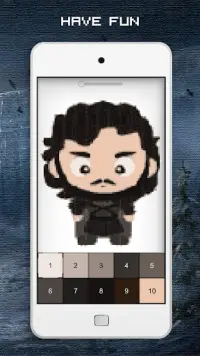 Game of Thrones Color by Number - GoT Pixel Art Screen Shot 4