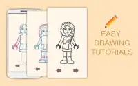 Draw Drawings Best Friends Characters Lego Screen Shot 1