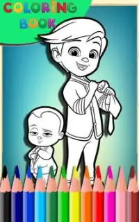 How To Color Baby Boss (coloring game) Screen Shot 0