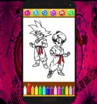 How To Color Dragon Ball Z (Dbz games) Screen Shot 0