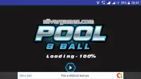 8 Ball Pool Two Player Screen Shot 1