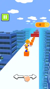 Cube Surfer Stacker 3D : Run Race Free 2020 Screen Shot 0