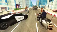 Police US Moto Bike Simulator: réel Gangster Chase Screen Shot 3