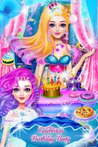 Princess Mermaid Birthday Party - sihirli peri Screen Shot 5