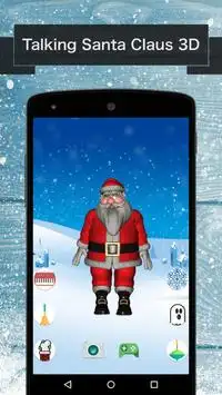 Talking Santa Claus 3D Screen Shot 0