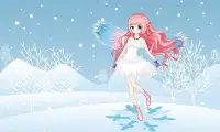 Beautiful winter snow fairy Screen Shot 0
