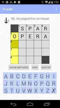 Mini Crossword Screen Shot 1