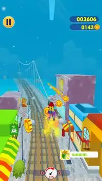 Subway Santa Xmas Surf: Subway Surfer 3D Screen Shot 4