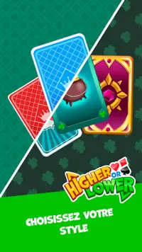 Higher or Lower Card Game Guess Casual Screen Shot 3