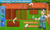 Build A Horse Stable Farmhouse: Animal Pet House Screen Shot 0