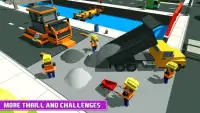 Blocky Highway Road Building Screen Shot 15