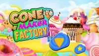 Cone maker factory: gra o gotowaniu ciastek desero Screen Shot 0