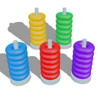 Hoop Stack 3D - Sort It Puzzle : Sorting Color