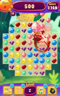 Jewel Clásico - Mejor King Diamond Match 3 Puzzle Screen Shot 7