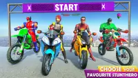 Superhero Stunts Bike Racing 2021 Screen Shot 2
