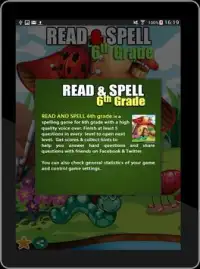 Read & Spell Game Sixth Grade Screen Shot 13