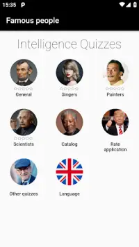 Famous People - Photo Quiz Screen Shot 0