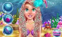 Mermaid Princesa novo penteado Screen Shot 1