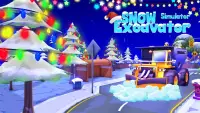 หิมะ รถขุด รถบรรทุก เกม 3d Screen Shot 7