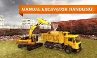 Arena excavadora Truck 3D Screen Shot 3