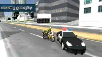 Ladrón Policía la ciudad Moto Screen Shot 5