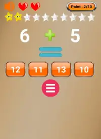 Addition and Subtraction maths game Screen Shot 0