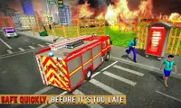 Fire Fighter Truck Real City Heroes Screen Shot 2