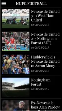 NUFC FAN APP - Newcastle United Football Club Screen Shot 2