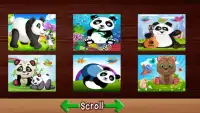 Panda Puzzle Games Free - Kids Screen Shot 3