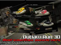Outlaw run 3D - Racing Cars Screen Shot 7