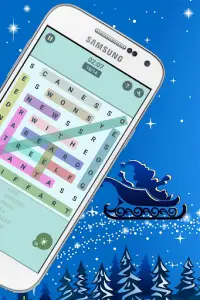 Christmas Word Search - Free Christmas Puzzle Game Screen Shot 2