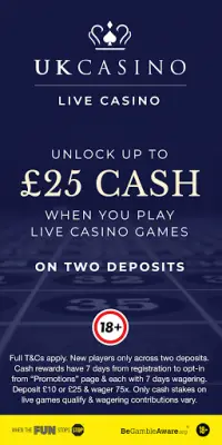 UK Casino: Play Live Casino Games Screen Shot 0