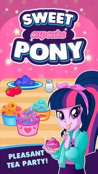 Cute pony cupcakes Screen Shot 2