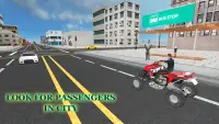 ATV Quad City Bike Taxi Sim 3d Screen Shot 3