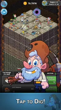 Tap Tap Dig: Idle Clicker Game Screen Shot 1