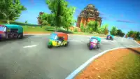 Rickshaw Tuk Tuk Car Multiplayer Racing Game Screen Shot 0