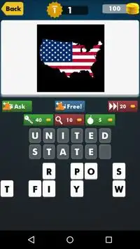 Country Flag Map Quiz - World Screen Shot 5