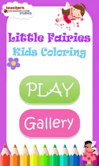 Girls Coloring Little Fairies Screen Shot 0