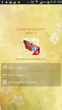 Guess the Butterfly-Photo Quiz Screen Shot 1